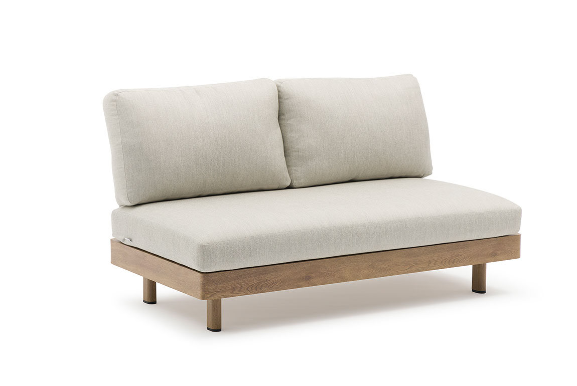 LOUNGE armless two-seater sofa